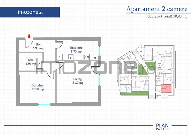 Metrou Pacii, Preciziei, Militari, apartament 2 camere, 53 mp, bloc nou.