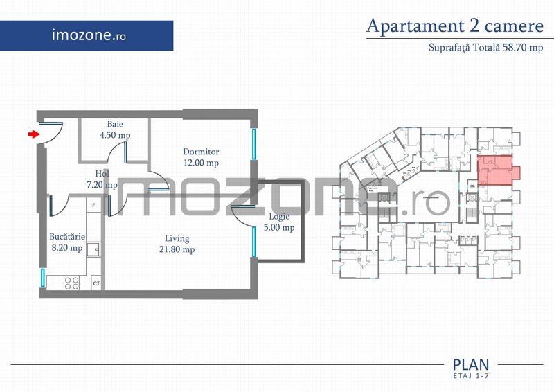 Militari Apartament 2 Camere 58 mp Bloc Nou Metrou Pacii / Preciziei